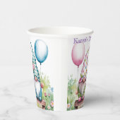 イースター格言の水彩の誕生日パーティー 紙コップ (右)