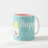 イースター格言または春をテーマにしたギフト ツートーンマグカップ (正面右)