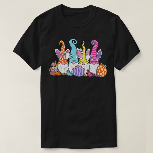 イースター格言イースターエッグ狩りバニーイースト Tシャツ (デザイン正面)