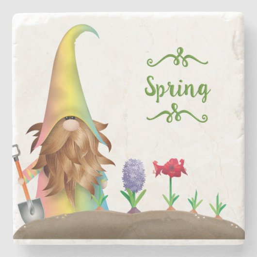 イースター格言ガーデンデコレーション ストーンコースター (正面)