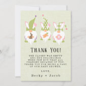 イースター格言グリーンベビーシャワーサンキューカード サンキューカード (正面)
