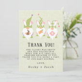 イースター格言グリーンベビーシャワーサンキューカード サンキューカード (スタンド正面)