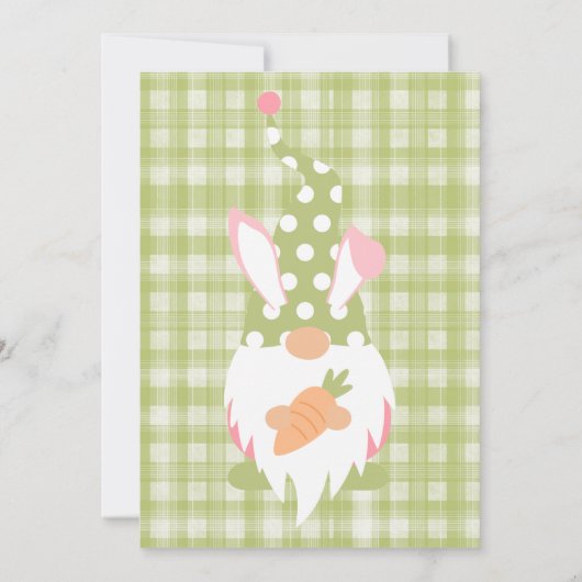 イースター格言グリーンベビーシャワー招待状 招待状 (裏面)