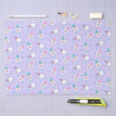 イースター格言パターンパープルピンクブルー 薄葉紙 (クラフト)