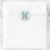 イースター格言パーソナライズされた名ラウンドステッカー ラウンドシール (バッグ)