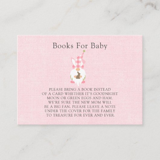 イースター格言ピンクガールブズベビー 名刺 (正面)