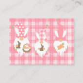 イースター格言ピンクガールブズベビー 名刺 (裏面)