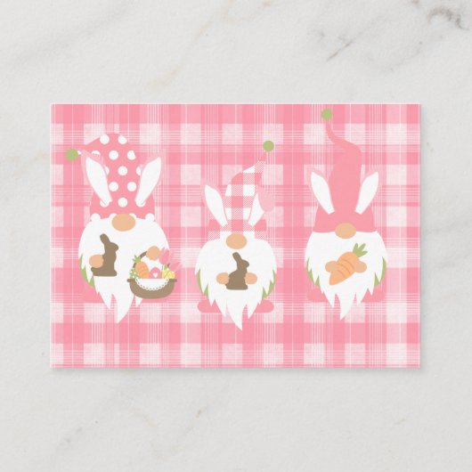イースター格言ピンクガールブズベビー 名刺 (裏面)