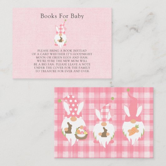 イースター格言ピンクガールブズベビー 名刺 (正面/裏面)