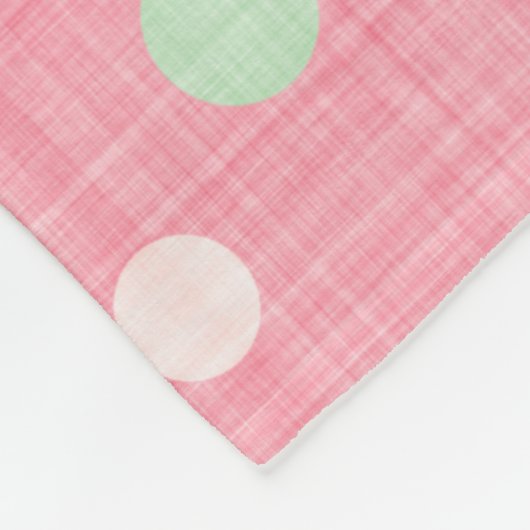 イースター格言水玉模様エッグスアイシングドリップス フリースブランケット (角)