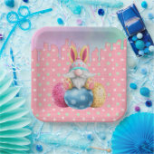 イースター格言水玉模様エッグスアイシングドリップス ペーパープレート (パーティー)