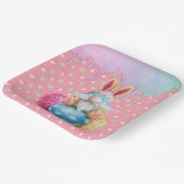 イースター格言水玉模様エッグスアイシングドリップス ペーパープレート (傾斜あり)