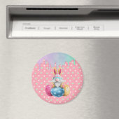 イースター格言水玉模様卵アイシングドリップ マグネット (インサイチュ (食洗機))