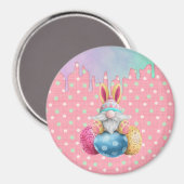 イースター格言水玉模様卵アイシングドリップ マグネット (正面/裏面)