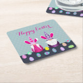 イースター格言 スクエアペーパーコースター (アングル)