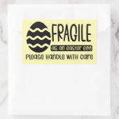 イースター気にテーマスモールビジネスのハンドル 長方形シール (バッグ)