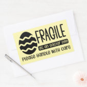 イースター気にテーマスモールビジネスのハンドル 長方形シール (封筒)