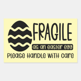 イースター気にテーマスモールビジネスのハンドル 長方形シール