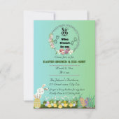 イースター狩りオン招待状 招待状 (正面)