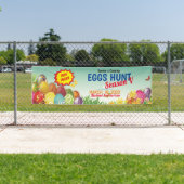 イースター狩り用エッグお祝いバナー 横断幕 (インサイチュ)