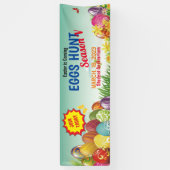 イースター狩り用エッグお祝いバナー 横断幕 (縦)