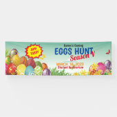 イースター狩り用エッグお祝いバナー 横断幕 (横)