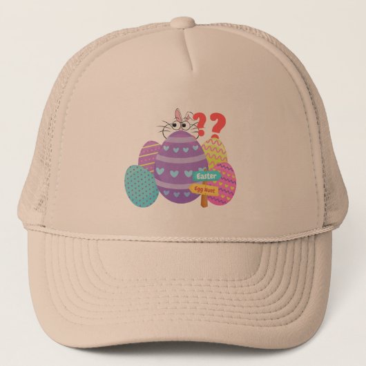 イースター狩り – バニー失ったテーマキャップ/帽子 キャップ (正面)
