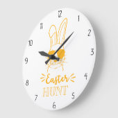 イースター狩り ラージ壁時計 (傾斜)
