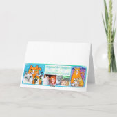 イースター猫及びひよこの挨拶状 シーズンカード (裏面)