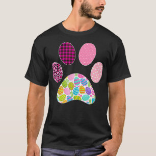 イースター猫犬好きヒョウ猫犬前足復活者 Tシャツ
