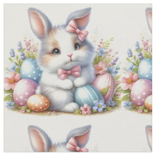 イースター生地 🐰 ファブリック (クローズアップ)