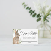 イースター男女兼用バニーおむつラッフルカード エンクロージャーカード (スタンド正面)