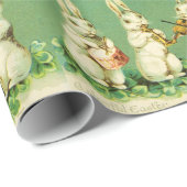 イースター白うさぎオーケストラうさぎをつくる音楽 ラッピングペーパー (ロールコーナー)