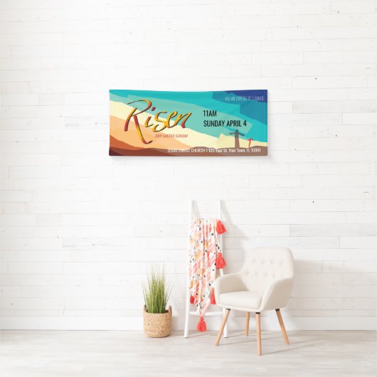 イースター礼拝サービス2021バナー 横断幕 (インサイチュ)