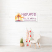 イースター礼拝時間バナー(教会用) 横断幕 (インサイチュ)