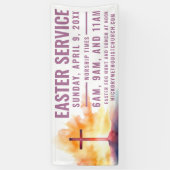 イースター礼拝時間バナー(教会用) 横断幕 (縦)