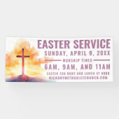 イースター礼拝時間バナー(教会用) 横断幕 (横)