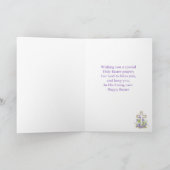 イースター祈りの言葉バイオレットクロス神賛美より シーズンカード (内部)