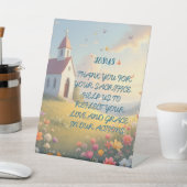 イースター祈りの言葉教会の丘 台座サイン (インサイチュ)