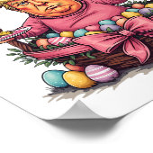 イースター私はちょうど悪魔の卵のためにここにおもしろいいる ポスター (角)