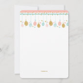 イースター移動式写真の招待状 招待状 (裏面)