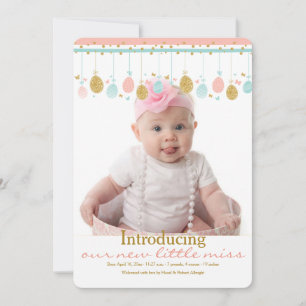 イースター移動式写真の誕生の発表 シーズンカード