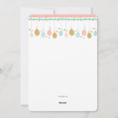 イースター移動式写真の誕生の発表 シーズンカード (裏面)