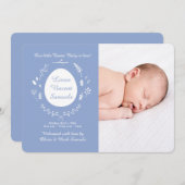 イースター空色の写真の誕生の発表 シーズンカード (正面/裏面)