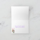 イースター笑顔のブルドッグ シーズンカード (内部)