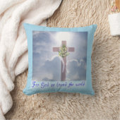 イースター約束、十字および雲 クッション (ブランケット)