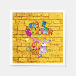 イースター紙ナプキンス スタンダードカクテルナプキン