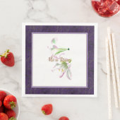 イースター紙ナプキン彼はイースターユリを復活している (インサイチュ)