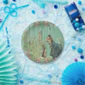 イースター紙プレートの古い美しい写真 ペーパープレート (パーティー)