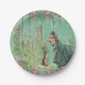 イースター紙プレートの古い美しい写真 ペーパープレート (正面)